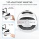 thumbnail image 4 of Diadema para Apple Vision Pro, diadema de repuesto ajustable, alivia la presión facial, equilibra el peso corporal, mejora el soporte y la comodidad, adecuada para los accesorios de Vision Pro, 4 of 6
