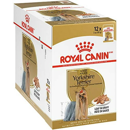 Royal Canin Breed Health Nutrition Yorkshire Terrier Loaf in Gravy Pouch Dog Food, 3 oz Pouch (Pack of 12) (722885)