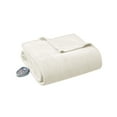 thumbnail image 3 of Beautyrest Electric Micro Fleece Heated Solid Blanket, Full, Ivory, 3 of 12