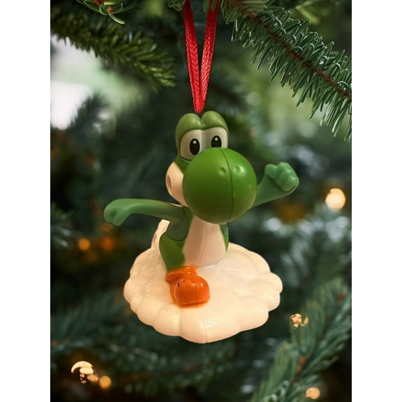 Ornament Nintendo Super Mario Yoshi Figure Figurine Charm Dangler Holiday 3” New