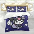 thumbnail image 5 of Kuromi Themed Bed Sheet Set Three Piece Set 53x79 Inches Comfortable And Skin Friendly Unique Design Creating A Star Studded Night, 5 of 6