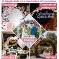 thumbnail image 5 of 8.5FT x 7.4FT Black Metal Wedding Arch - Extra Large Balloon Backdrop Stand with Base, Round Frame for Ceremony, Party Supplies, Outdoor Garden & Climbing Plants, 5 of 5
