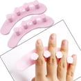 thumbnail image 4 of EeaseMX 2 separadores de silicona rosa para uñas, flexibles, para dedos y pies, herramienta de manicura portátil para uso doméstico (color aleatorio)., 4 of 7