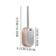 thumbnail image 4 of Cepillo para inodoro montado en la pared, lavabo de baño, mango de acero inoxidable, cepillo con caja de soporte, rosa sidaley HA000134-04B, 4 of 6