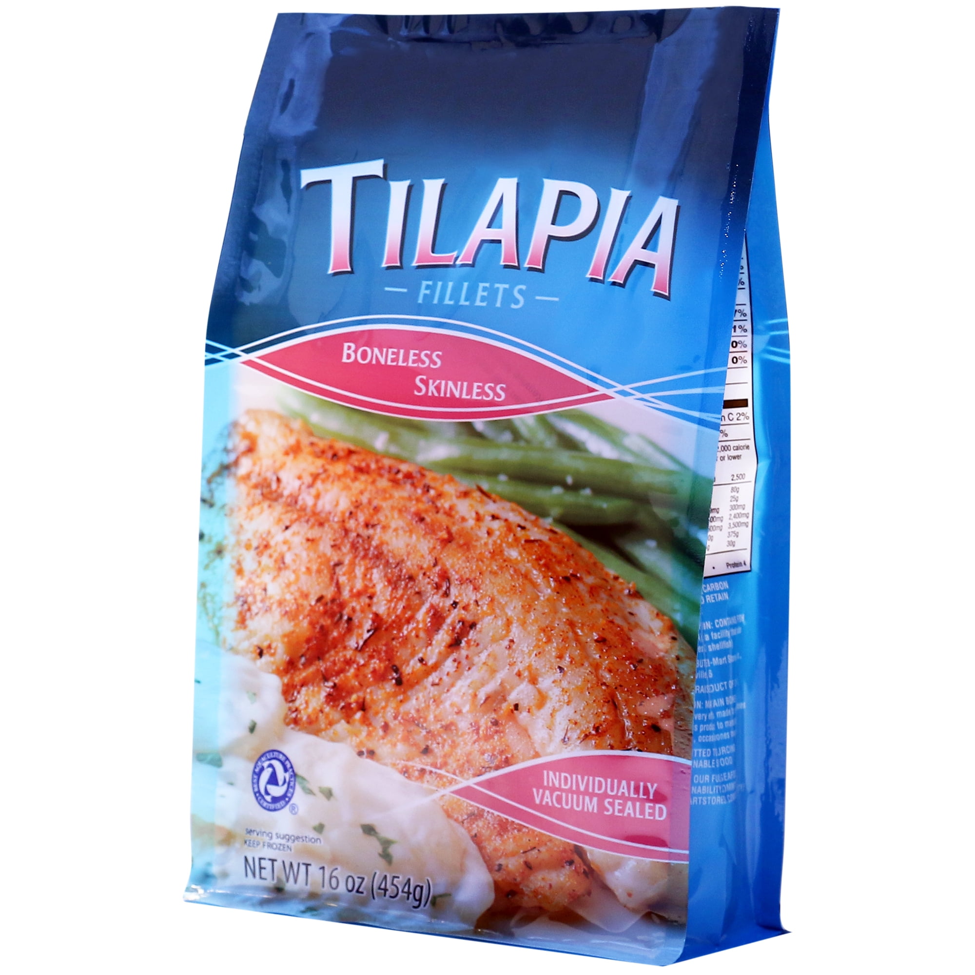 Tilapia Fish Fillets, 16 oz
