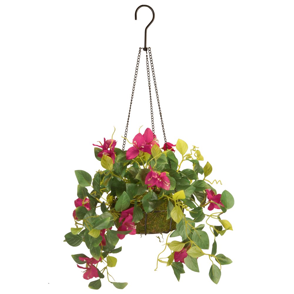 National Tree Company 9" Bougainvillea Plant Hanging Basket Walmart