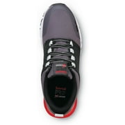 Timberland PRO Radius, Men's, Asphalt/True Red, Soft Toe, EH, MaxTRAX Slip Resistant, Athletic, Work Shoe (14.0 M)