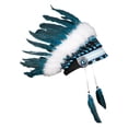 thumbnail image 4 of Tocados de plumas decorativos de los americanos utilizados para espectáculos de danza., 4 of 6