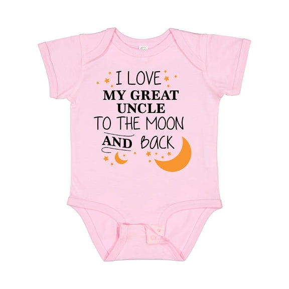 Inktastic I Love My Great Uncle to the Moon and Back Boys or Girls Baby Bodysuit