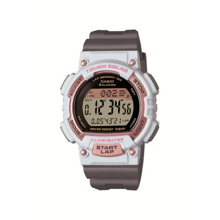 Women's Solar Runner Watch, White/Grey