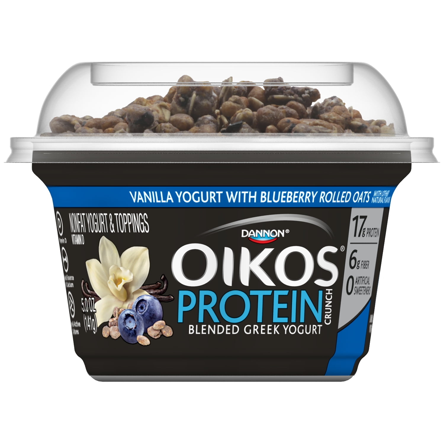 Oikos Protein Crunch Nonfat Vanilla Greek Yogurt, 5 Oz.