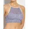 Hanky Panky Check Please Ali Crop Bralette, Navy/White, Medium