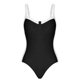 thumbnail image 5 of Traje de baño de una pieza para mujer Traje de baño de mujer Traje de baño de color bloqueado Traje de baño de cobertura completa de cadera Traje de baño de moda de playa para mujer Trajes de baño de, 5 of 7