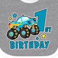 thumbnail image 4 of Inktastic 1st Birthday Monster Truck Boys Baby Bib, 4 of 4