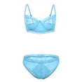 thumbnail image 6 of HUPOM Girls Underwear Womens Underwear High Waist Casual None Elastic Waist Blue XL, 6 of 9