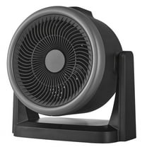 Midea 2-In-1 Heater and Fan, 4 Speed, 1,500 Watts, Digital, Adjustable Tilt, Portable, Black
