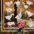 thumbnail image 6 of Halloween Window Decals Static Cling Stained Glass Bird Window Decals Anti Collision Holographic Vinyl for Home Car Party Holiday Decor 1 Pack, 6 of 8