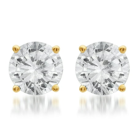 Arista 5/8 Carat T.w. Diamond Gold Tone Sterling Silver