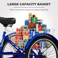 thumbnail image 2 of Lilypelle 24/26 inch Adult Tricycle for Women Men Seniors 7-Speed Three Wheel Cruiser Bike Trike with Large Basket, Low Step Through Frame,Exercise Shopping Tricycle Adult (Foldable&Non-foldable), 2 of 13