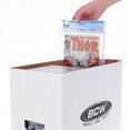thumbnail image 1 of BCW Boîte de Rangement pour Bandes Dessinées Classées - 10ct / Papier Ondulé Blanc Durable / Compatible avec CGC Comics, Contient des Bandes Dessinées Classées 35-40 / Poignées à Double Épaisseur & Fond Renforcé, 1 of 1