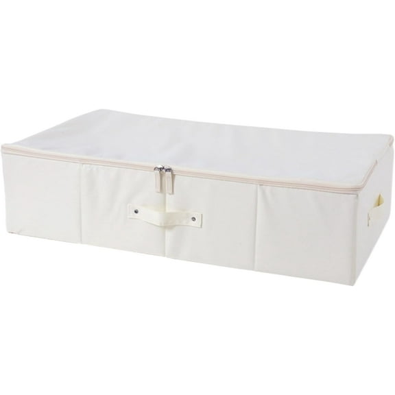 Wedding Dress Storage Box Wedding Dress Preservation Box Dustproof Moisture Proof Zipper Wedding Box with Handle for Under Bed Closet, 28x15.8x6.9