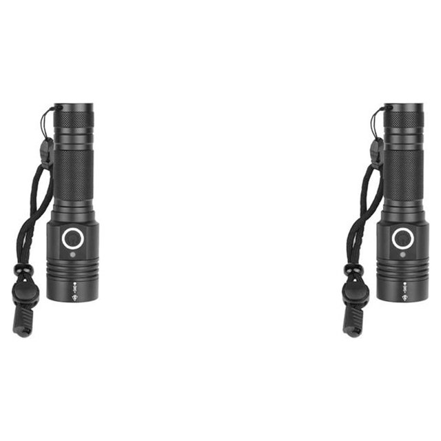 Destyer Magnetic Flashlight Rechargeable Powerful Strong Outdoor Torch Lantern Tactical Camping Emergency Lamp Fishing No Battery 2Set