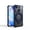 Dark Blue, variant on Decase for iPhone 15 Mag Safe Case,Clear Back with 360° Rotating Aluminum Kickstand,Mag Safe Compatible,Shockproof PC TPU Rugged Cover,Orange