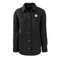 thumbnail image 2 of Women's Cutter & Buck Black Milwaukee Brewers Roam Eco Recycled Shirt Jacket, 2 of 3