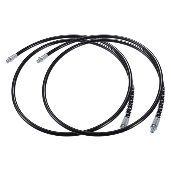 Unique Bargains 2pcs 59 Inch Universal Grease Gun Flex Hose Extension Non-Slip