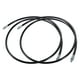 thumbnail image 1 of 2 mangueras flexibles universales de 59 pulgadas NPT de 1/8 pulgadas para pistola de engrase, extensión de manguera de grasa flexible para remolque, antideslizante, Metal negro, 1 of 7