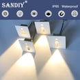 thumbnail image 2 of Luces de escalera con sensor SANDIY para interiores y exteriores, impermeables, con LED, detector de movimiento, lámpara de pared, luces nocturnas magnéticas para pasillo, 2 of 5