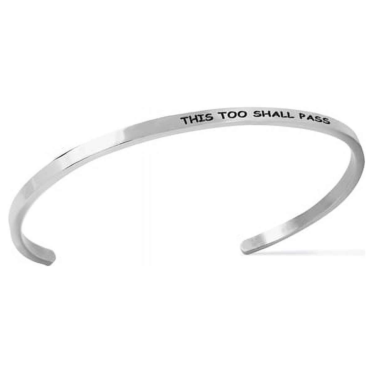 Stainless Steel 8-inch Saying Bracelet