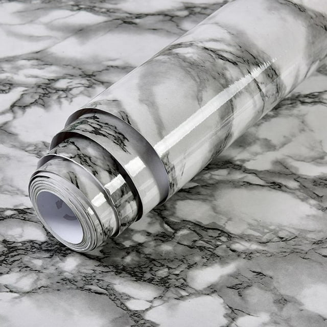Width Marble Wallpaper Contact Paper Waterproof Oil-proof Wall Stickers PVC Self Adhesive Kitchen Ambry Countertop Home Decor