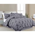 thumbnail image 1 of Casa Platino Couette Plissée Pincée 7 Pièces - Gris Très Grand/argenté, 1 of 2