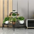 thumbnail image 3 of Costway Corner Plant Stand Metal 3 Tier Ladder Potted Shelf Flower Holder Display Rack, 3 of 9
