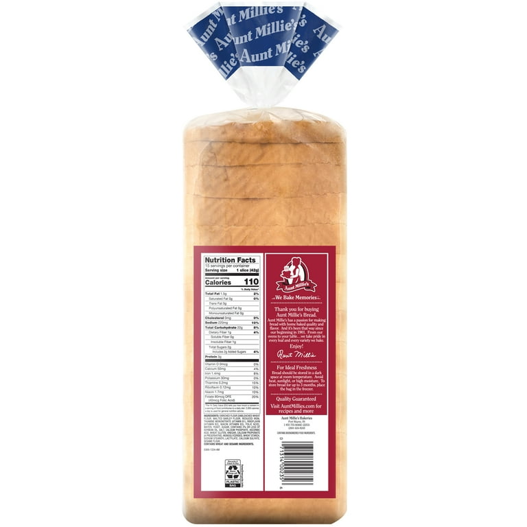 Aunt Millie's Texas Toast Bread, 22 oz.