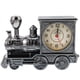thumbnail image 1 of Reloj despertador con forma de locomotora antigua, modelo de plástico, reloj despertador, decoración creativa de escritorio (gris), 1 of 7