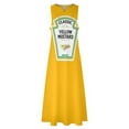 thumbnail image 4 of Mustard Hallowe023 Costume Matching Family Group Couple Mayo Ketchup Long Dress Bridesmaid dress woman Dress, 4 of 7