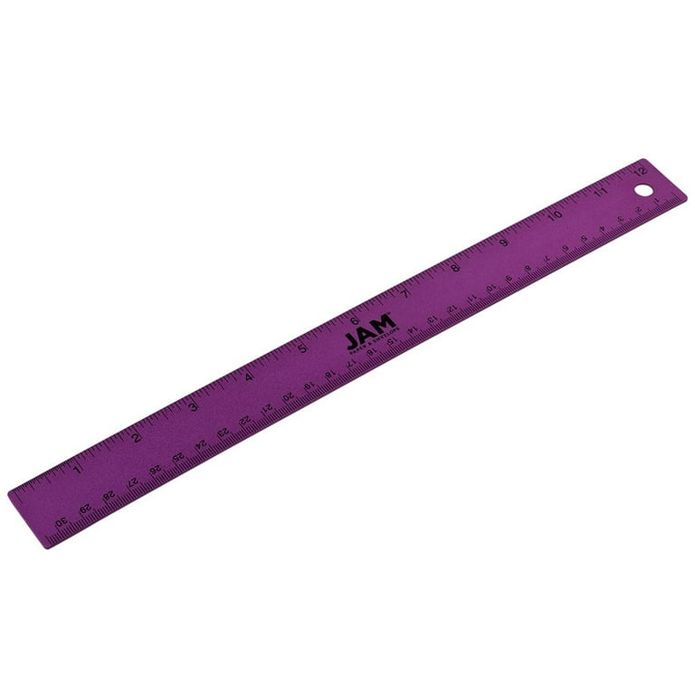 BAZIC Plastic Ruler 6 (26cm), Inches Centimeter Measuring Rulers (3/Pack),  2-Packs