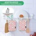 thumbnail image 6 of 2 Pack Pot Holders for Kitchen Heat Resistant Hot Pads Sets for Cooking Baking Dogs Wearing Bows, 6 of 7