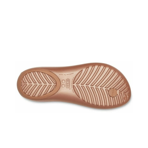 CROC Women s Serena Flip Flop Bronze Bronze 9 M US Walmart