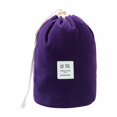 thumbnail image 1 of WIFKLSIIPG Flannelette Cylinder Drawstring Convenient Cosmetic Bag Travel Storage Bag Cosmetic Storage Bag, 1 of 8