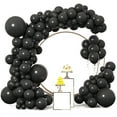 thumbnail image 1 of 114Pcs Black Balloons Garland Arch Kit Different Sizes 5/10/18 Inch Latex Black Ballon As Gender Reveal Wedding Graduation Anniversary Happy Birthday Party Supplies Decorations…, 1 of 7