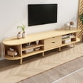 thumbnail image 4 of Noble House 64.9" TV Stand wi,Oval Rounded Corners Media Console for 65" TV,Wood Color, 4 of 11