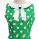 thumbnail image 5 of TaTaai Women's Bow Detail Sleeveless Dress Vintage Floral Print Round Neck Casual A Line Midi Dress Classical Style Soft Comfortable for Spring Summer Daily Gift, 5 of 5