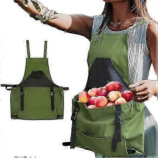 Bolsa para cosechar manzanas FCOUIID - Delantal impermeable de 600D para almacenar fruta, ideal para huertos, granjas y jardines al aire libre. Resistente.
