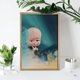 thumbnail image 4 of El Bebé Jefazo Niño Blanco Kits de Pintura de Diamantes para Adultos 5D DIY Diamond Art Kits Full Drill Diamond Dots para Regalo Decoración de Pared y Relajación Artes de Gemas 20*30cm, 4 of 6