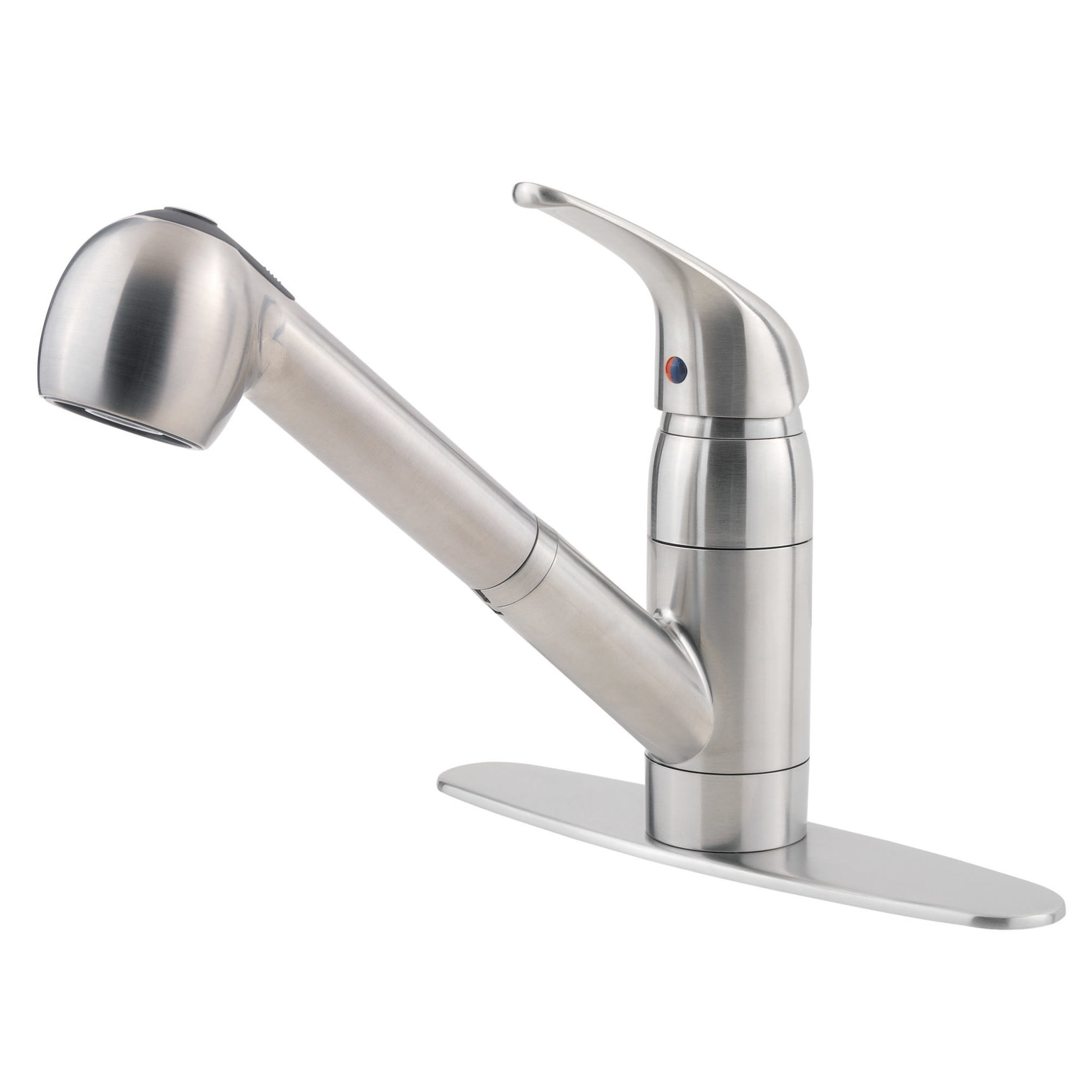Pfister Pfirst Series 1-Handle Pull-Out Kitchen Faucet in Stainless Steel