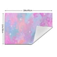 thumbnail image 3 of YFYANG Washable Heat-Resistant Placemats, 70% PVC/30% Polyester, Pink Dream Stars Kitchen Table Mat, 12" x 18" 6 Piece, 3 of 6