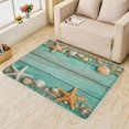 thumbnail image 2 of Shell Area Rugs for Bedroom Living Room - 4x5 ft - Starfish Carpet for Home Decor - Ocean Patterned Decorative Indoor Large Rug - Washable & Soft & Non Slip & Low Pile (ZF&7473), 2 of 7